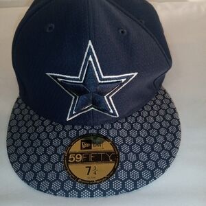 NEW ERA Dallas Cowboys 59Fifty Fitted Snapback Hat, 7.5 in, NAVY